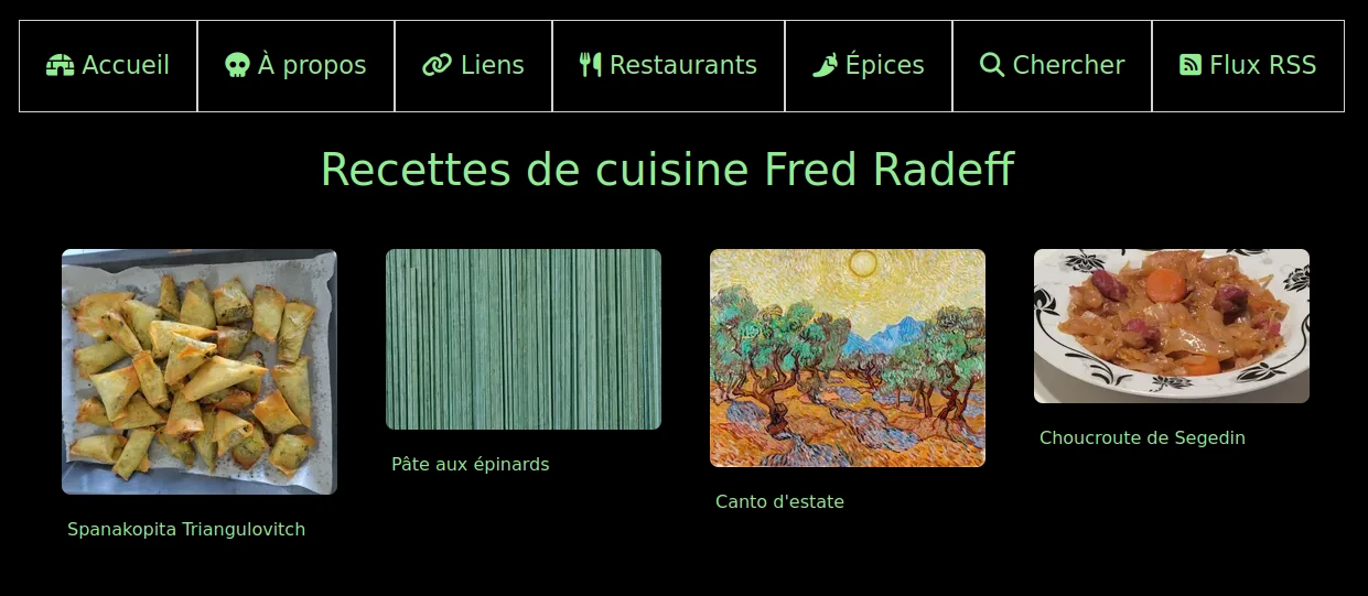Mes recettes de cuisine